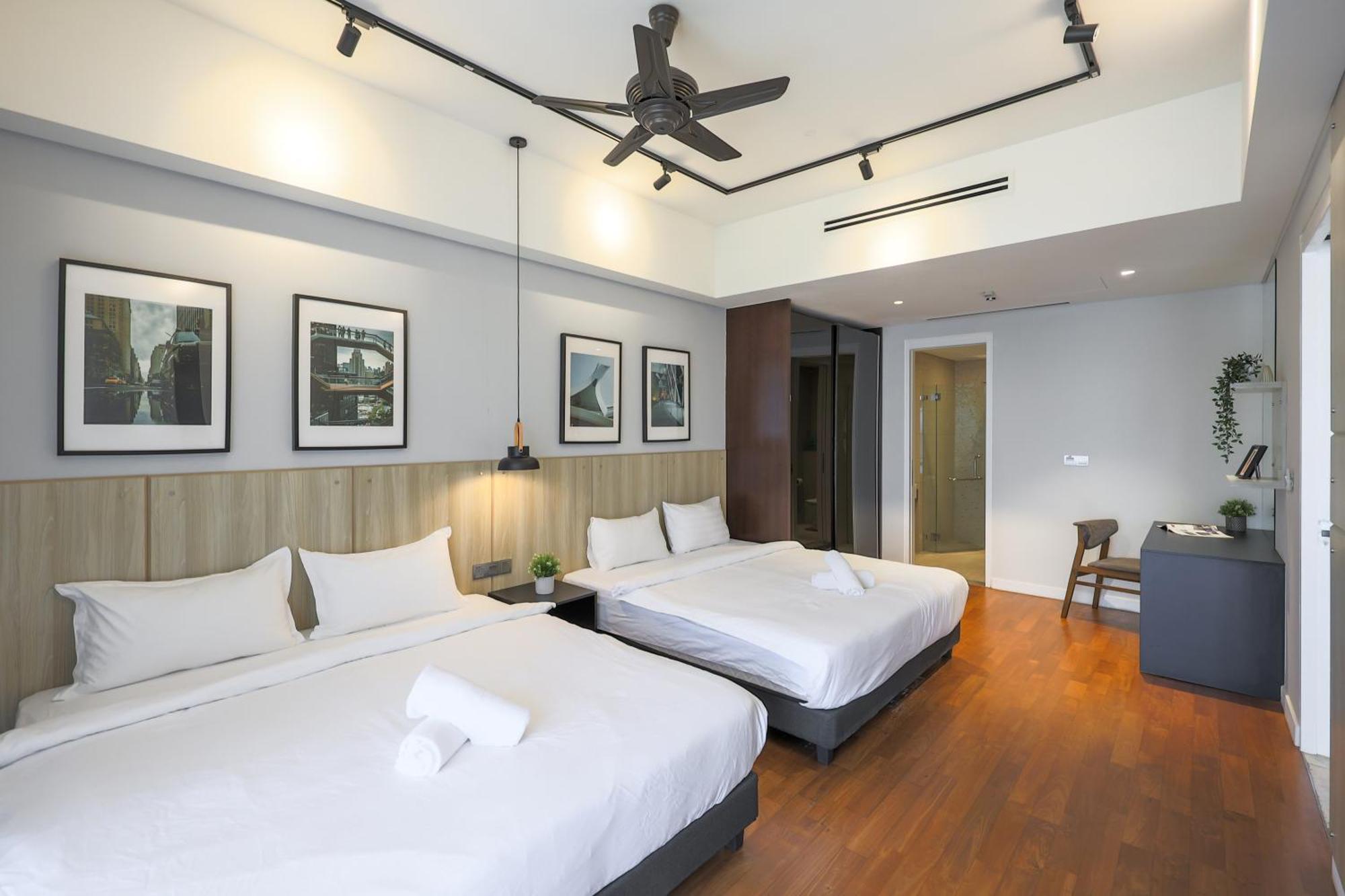 Apartemen 双子塔附近 高级泳池 二床 可住四人 大床 Kuala Lumpur
