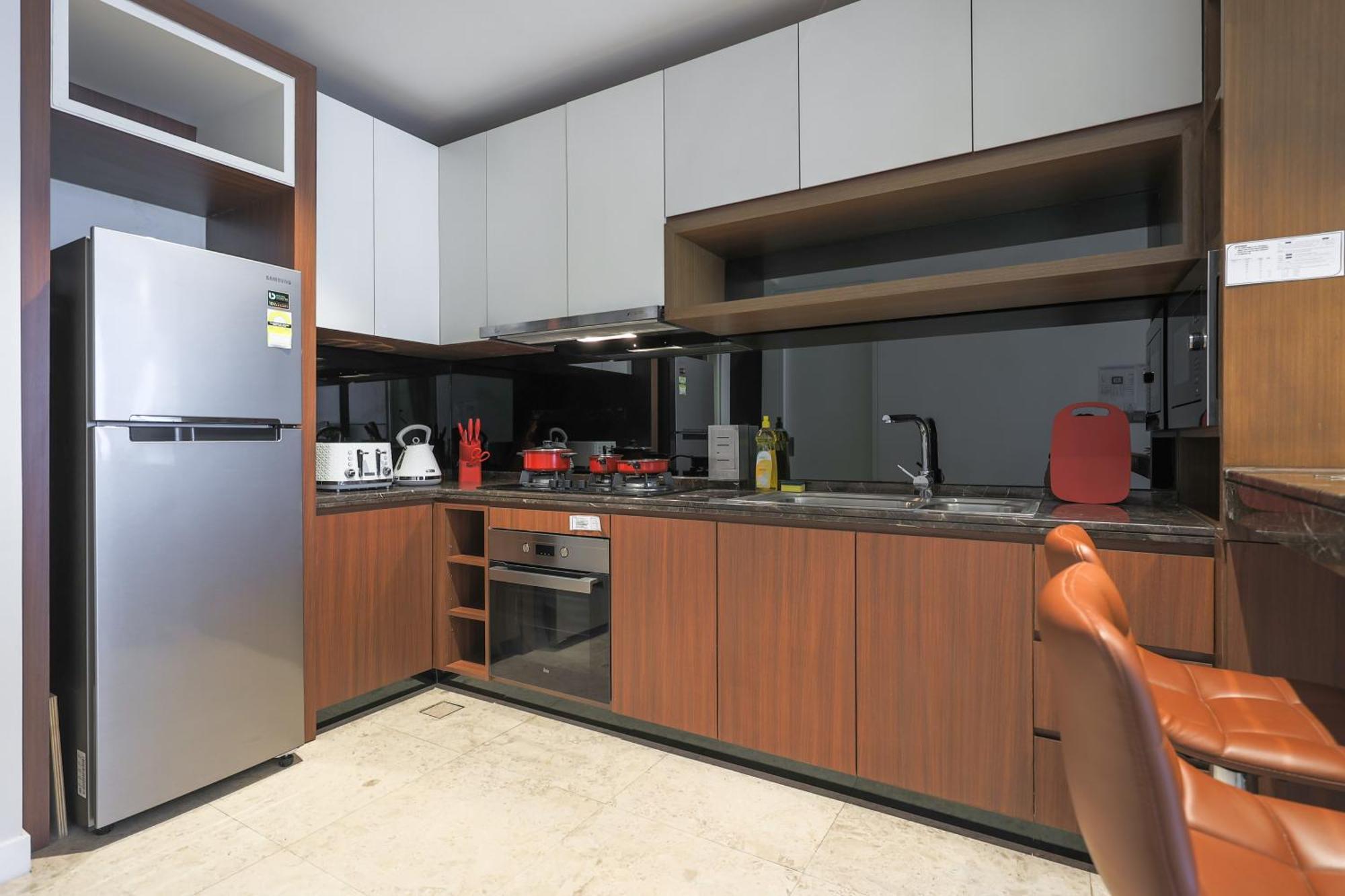 Apartemen 双子塔附近 高级泳池 二床 可住四人 大床 Kuala Lumpur