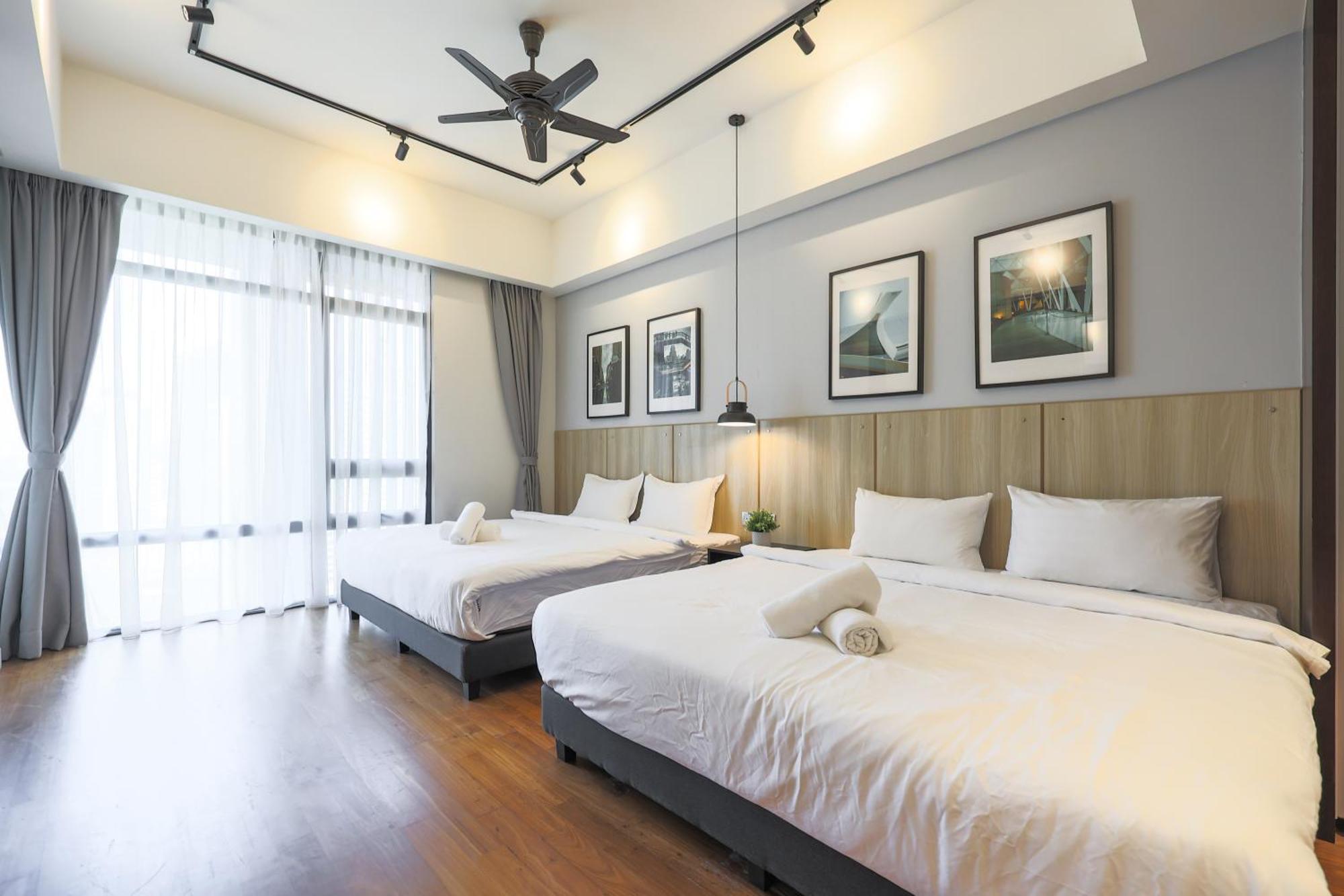 Apartemen 双子塔附近 高级泳池 二床 可住四人 大床 Kuala Lumpur